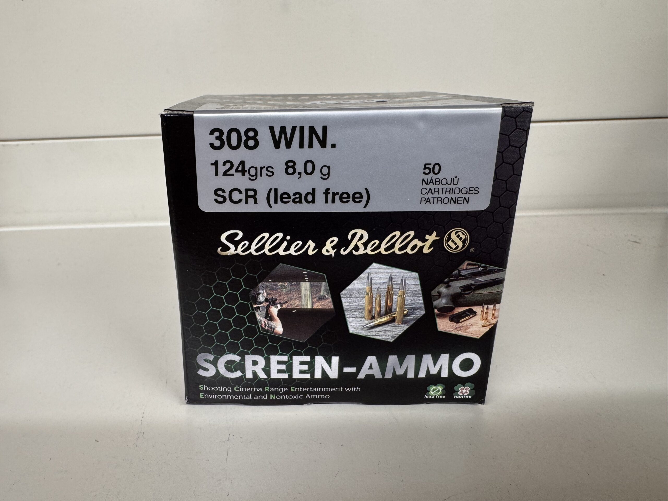 Sellier & Bellot .308 Win. Screen-Ammo SCR Zink 8,0g/124grs.